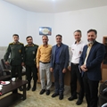 دیدار مسئولان بهداشت و درمان آموزشگاه رزم مقدماتی ولی عصر(عج) آباده با رئیس دانشکده پرستاری 