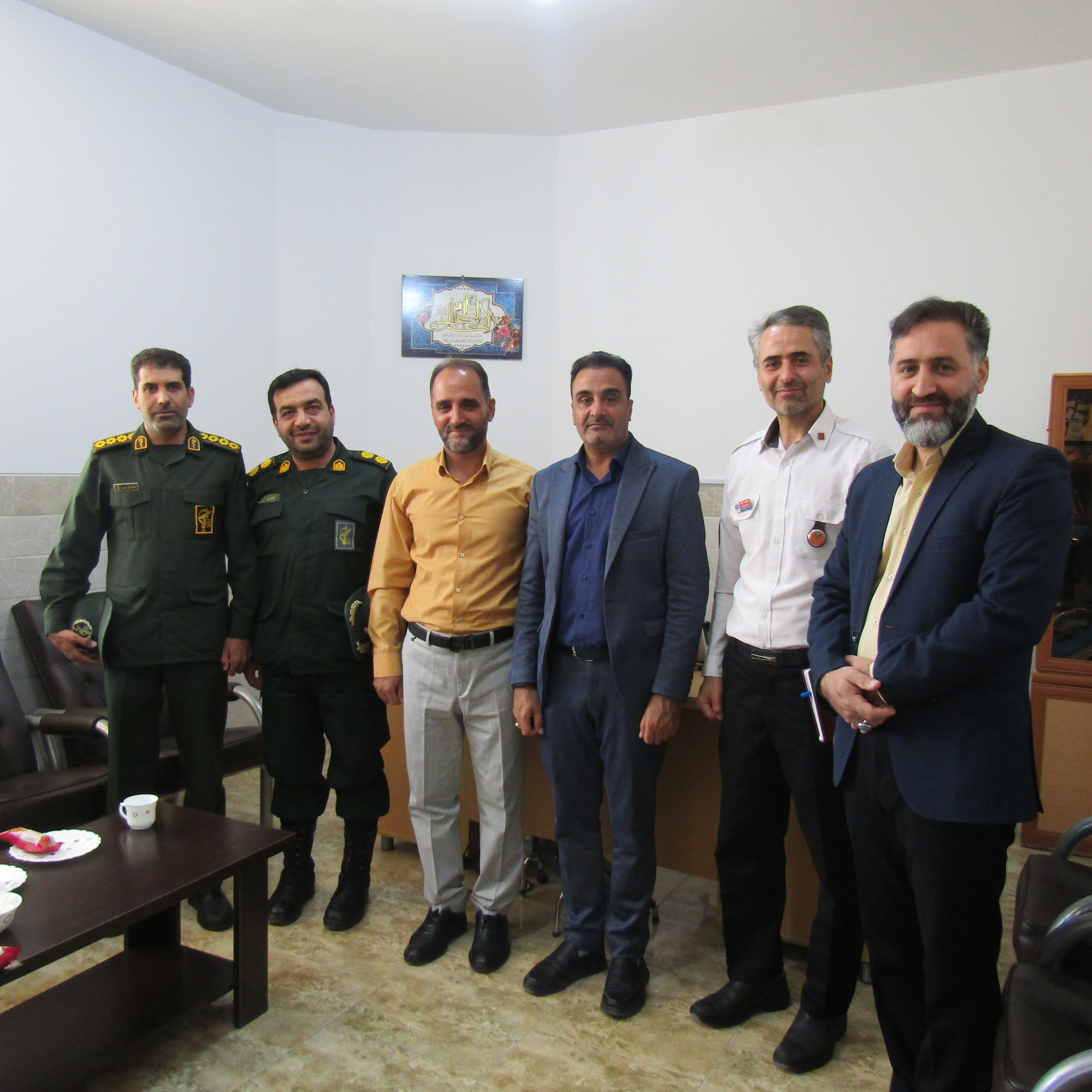 دیدار مسئولان بهداشت و درمان آموزشگاه رزم مقدماتی ولی عصر(عج) آباده با رئیس دانشکده پرستاری 